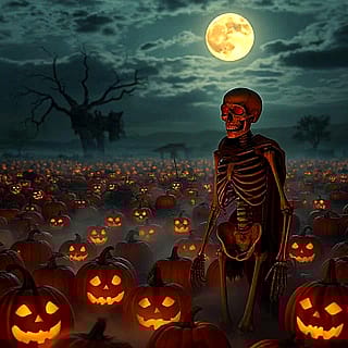 Jack o lantern field - DeepAI'