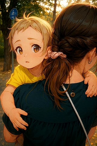 Mother and son'