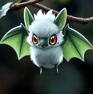Green winged bat'