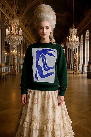 Marie Antoinette in a Matisse shirt'