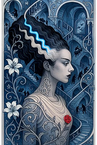 Arabesque of the Endless Stair - Flicktober day 23 (The Bride)'