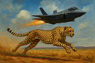 jet and a cheetah'