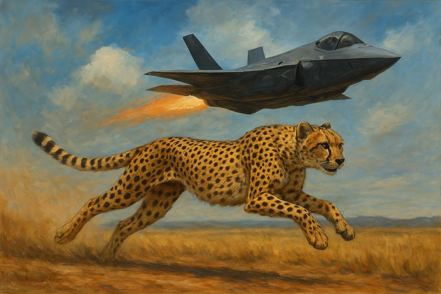 jet and a cheetah picture 1 of 1