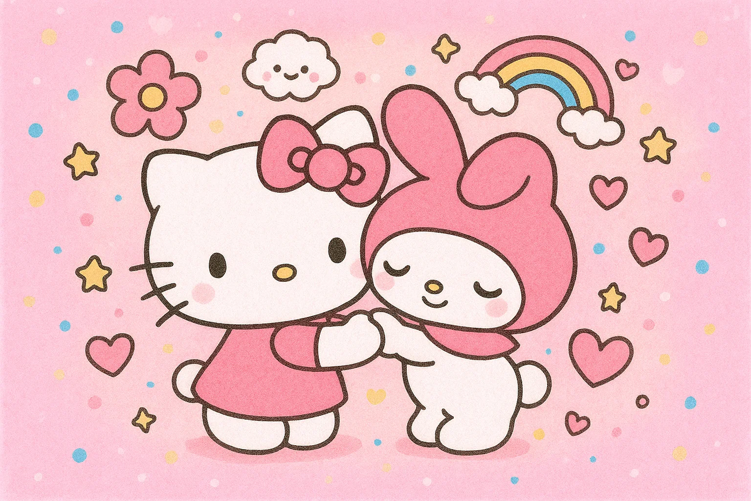 Hello Kitty and My Melody picture 1 of 1
