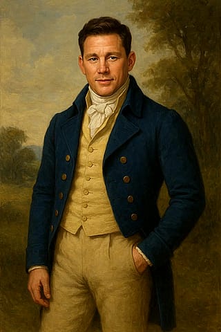 Channing Tatum as a Regency era gentleman'