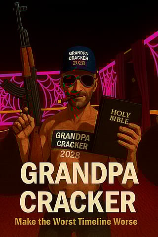 One of the generations I made for a VRChat avatar of mine. GRANDPA CRACKER 2028!'
