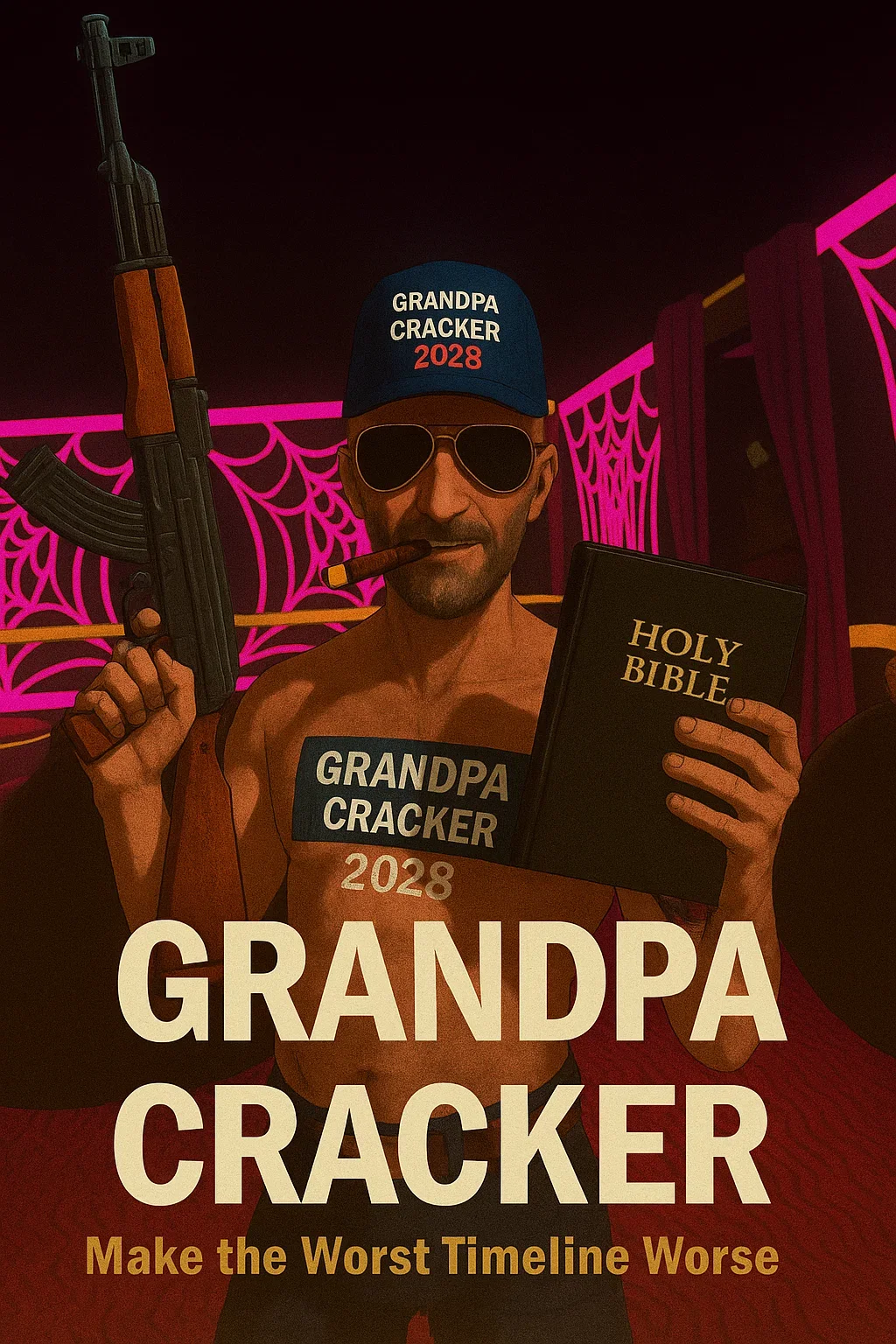 One of the generations I made for a VRChat avatar of mine. GRANDPA CRACKER 2028! picture 1 of 1