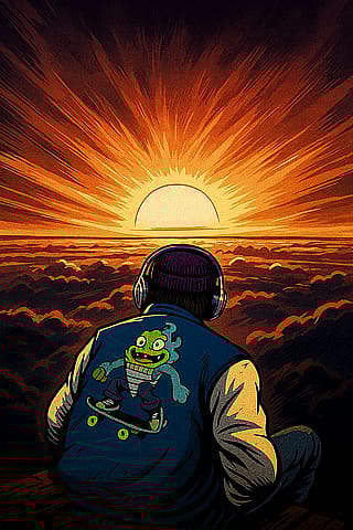 Just sitting here watching the sunset like Thanos'