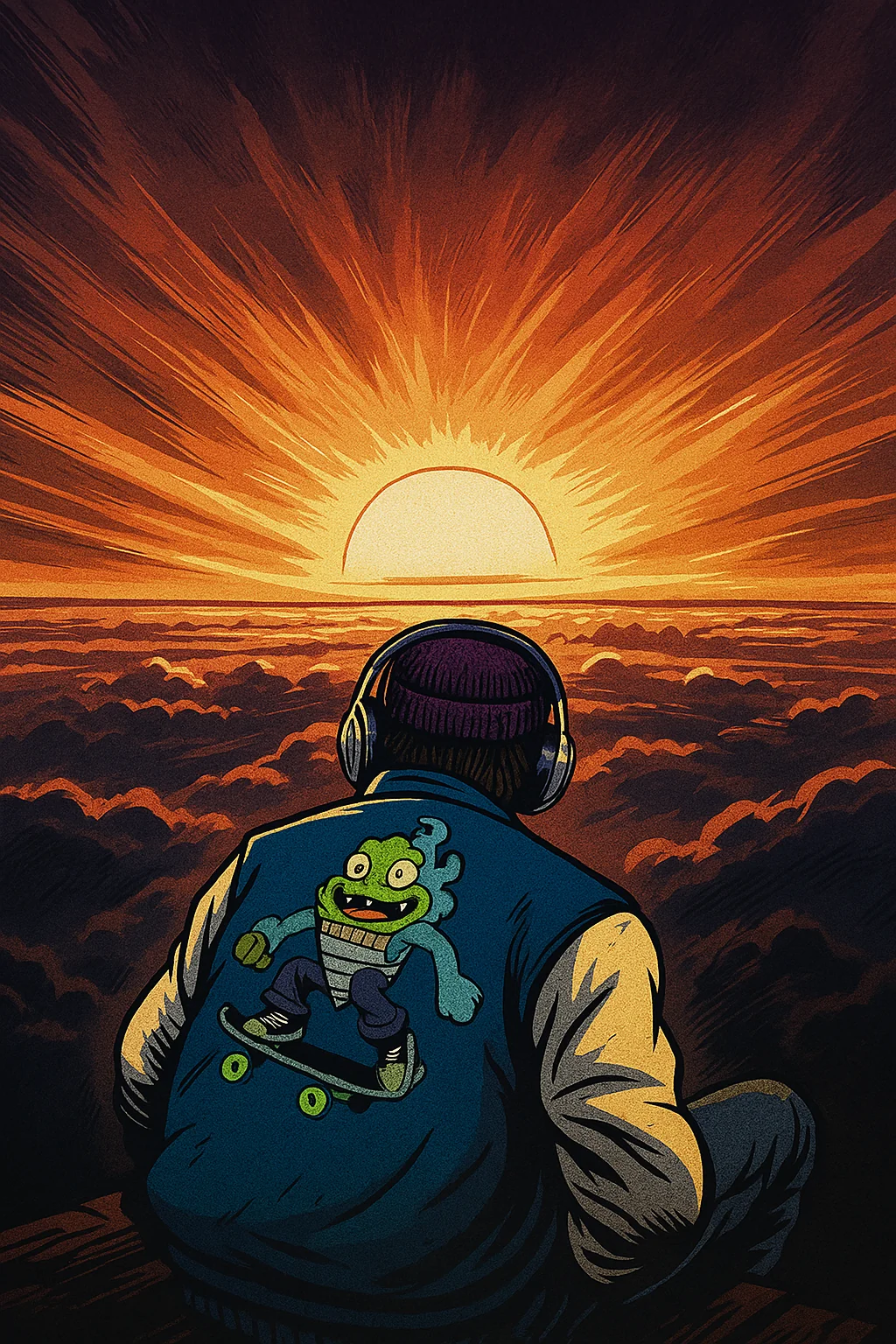 Just sitting here watching the sunset like Thanos picture 1 of 1