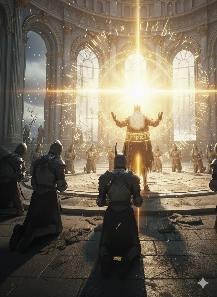 Dark Souls: Gwyn showing his Silver Knights "The First Miracle" picture 1 of 1