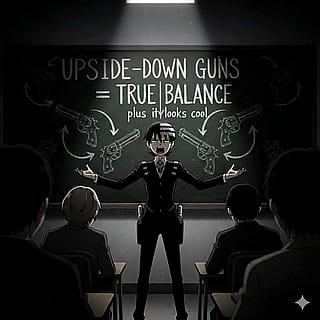 Death the Kid teaches gun safety'