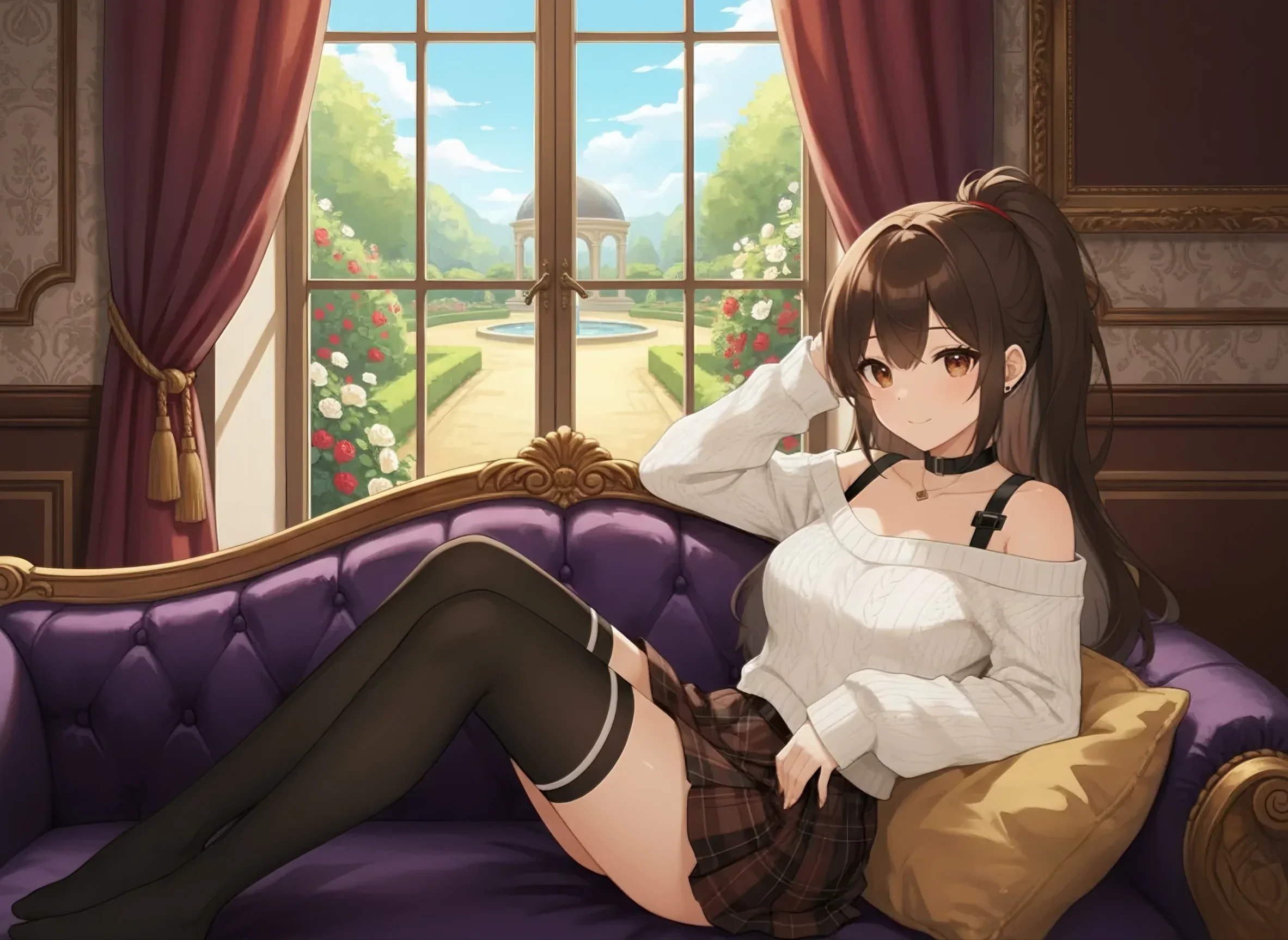 Brown Hair Anime Girl picture 1 of 1