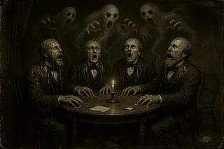 "Oh those ghosts and their ectoplasm"'