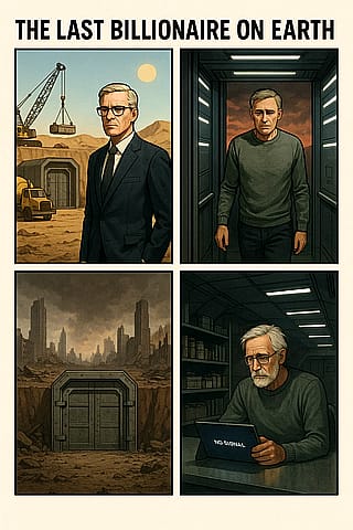 He became the last survivor in the world in the apocalypse bunker he had built for himself.'