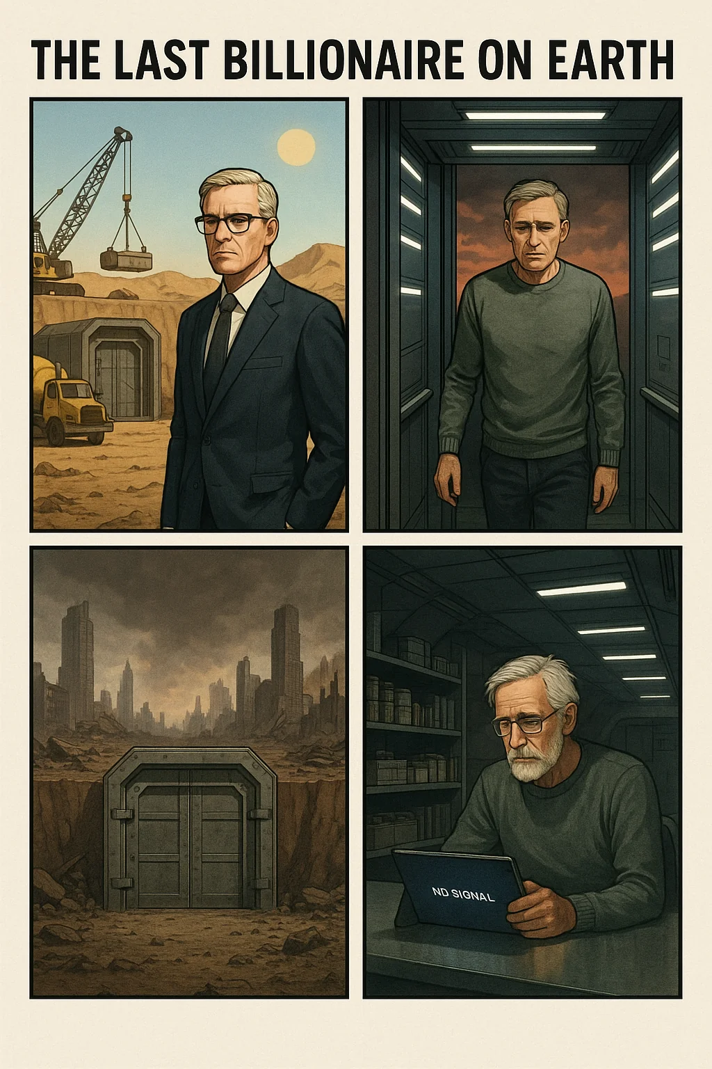 He became the last survivor in the world in the apocalypse bunker he had built for himself. picture 1 of 1