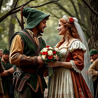 Marriage of Robin Hood and Maid Marian DeepAI'