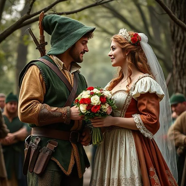 Marriage of Robin Hood and Maid Marian DeepAI picture 1 of 1