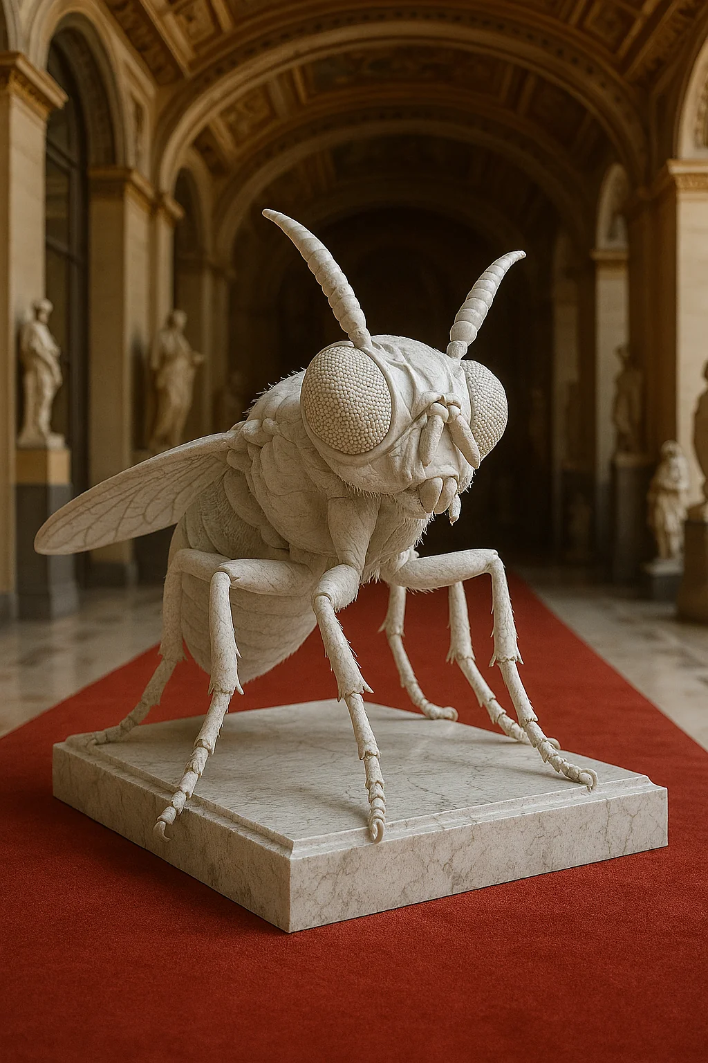 Gauromydas heros, aka the giant mydas fly the largest known fly species on Earth. Here’s what makes it fascinating (and relevant to your “poop-eating” question): 🪰 Size: Fem@ 6 to 7 centimeters 2.4–2.8 inches in length,wingspans @ 10 cm Giant for a fly. picture 1 of 1