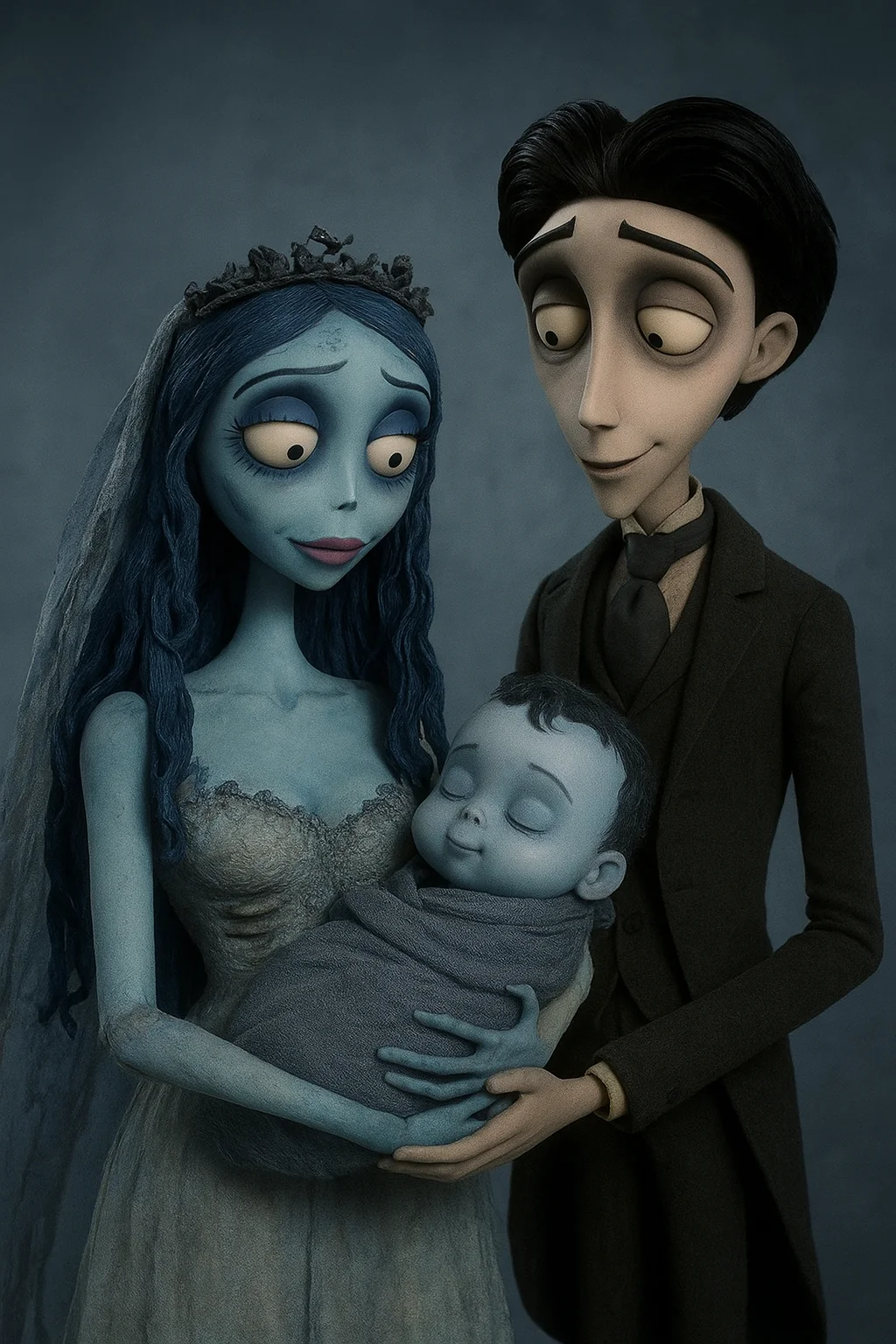 I got downvoted in the Tim Burton sub for using AI to make this, and that's pretty mean, especially in the Halloween season picture 1 of 1