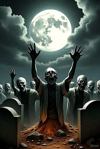 Zombies arise from dead'