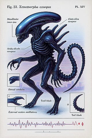 Atlas of a Midnight Organism - Flicktober day 27 (Xenomorph)'