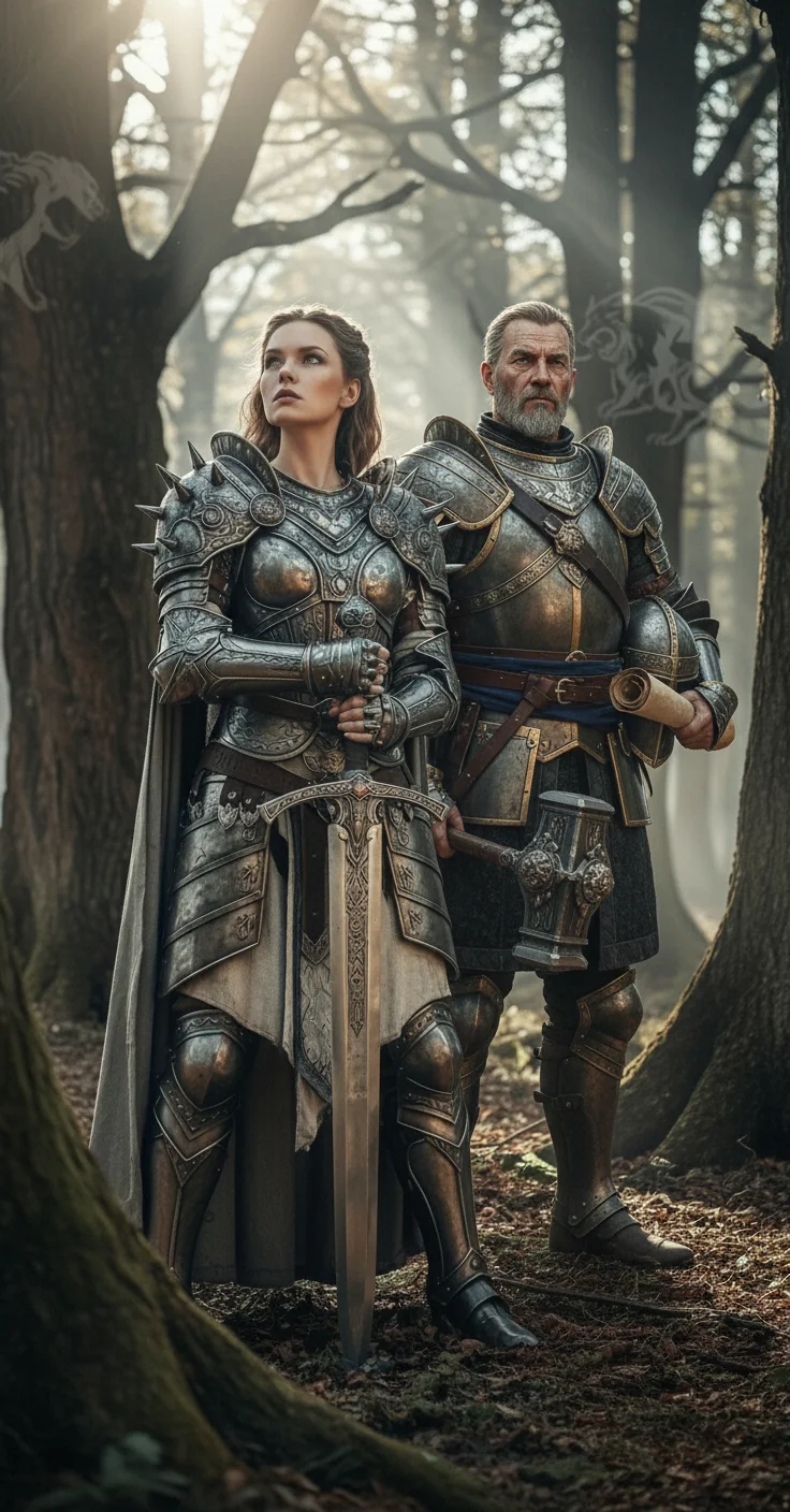 Warrior Princess and Her Mentor - Details of Their Armor picture 1 of 1