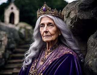 East Anglian Philosopher Queen, close-up.'