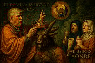 I don't own a bible, so I asked Ai to visualize Trump/Revelation 13:3'