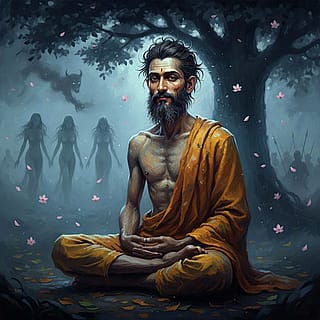 Under the bodhi tree'