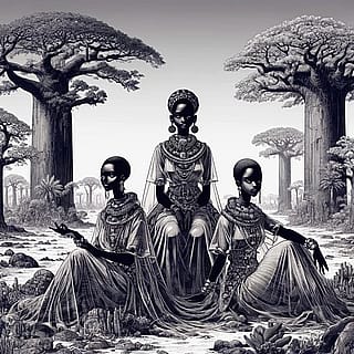 Trio and the Baobab'