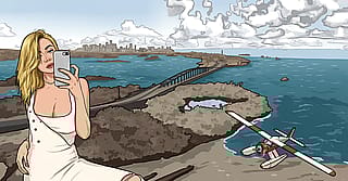 Sydney Sweeney if she was a GTA character (fanart)'