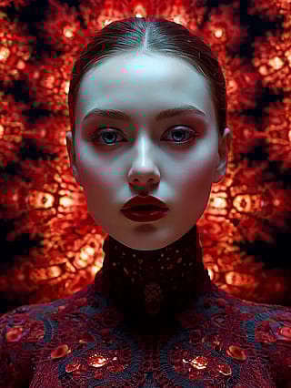 Midnight Rose Echoes Her Gaze'