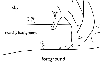 Before the setting sun'