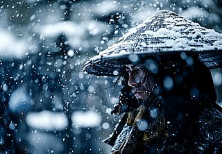 Musashi before the duel at Rengeōin temple'