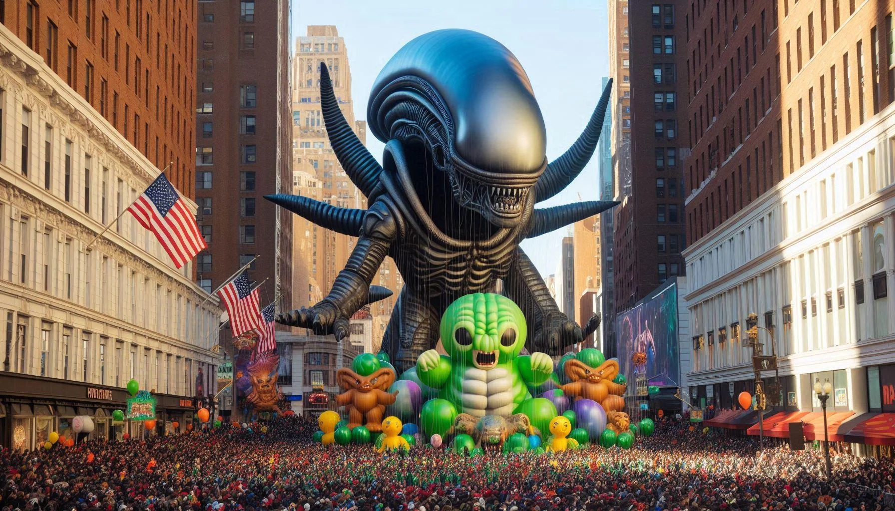 News at 9... A horrific scene unfolded at the Macy' Day Parade today... picture 1 of 1