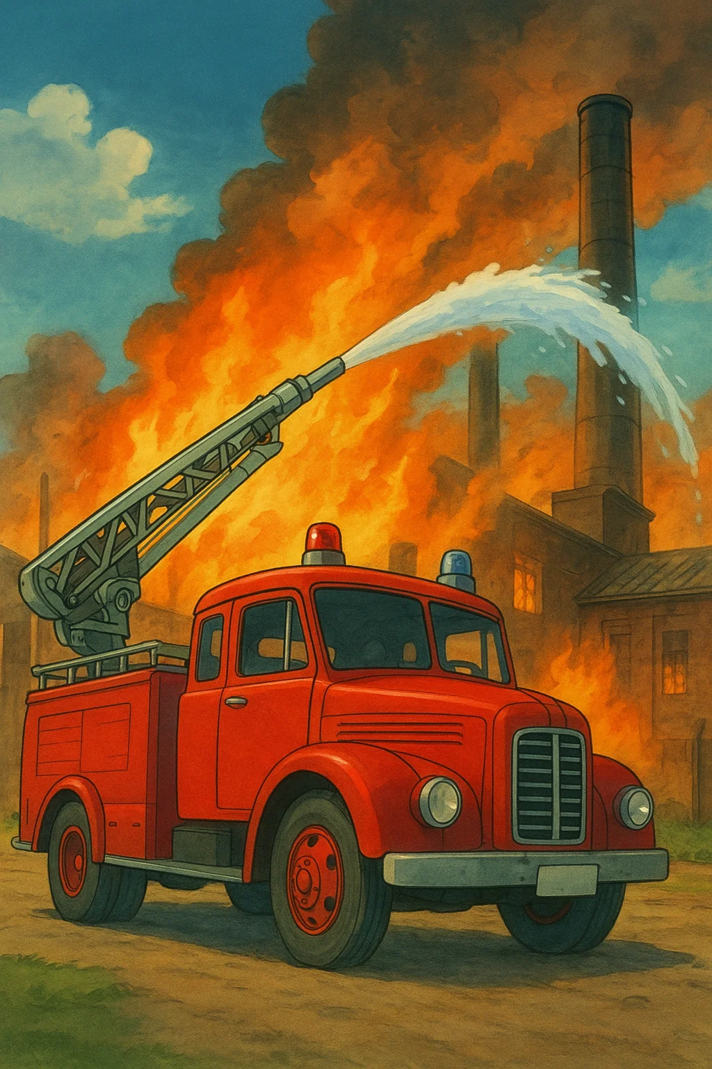 Studio Ghibili fire truck picture 1 of 1