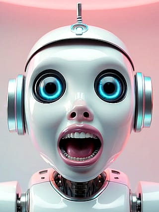 Neon Awe Beneath Blue Eyes'