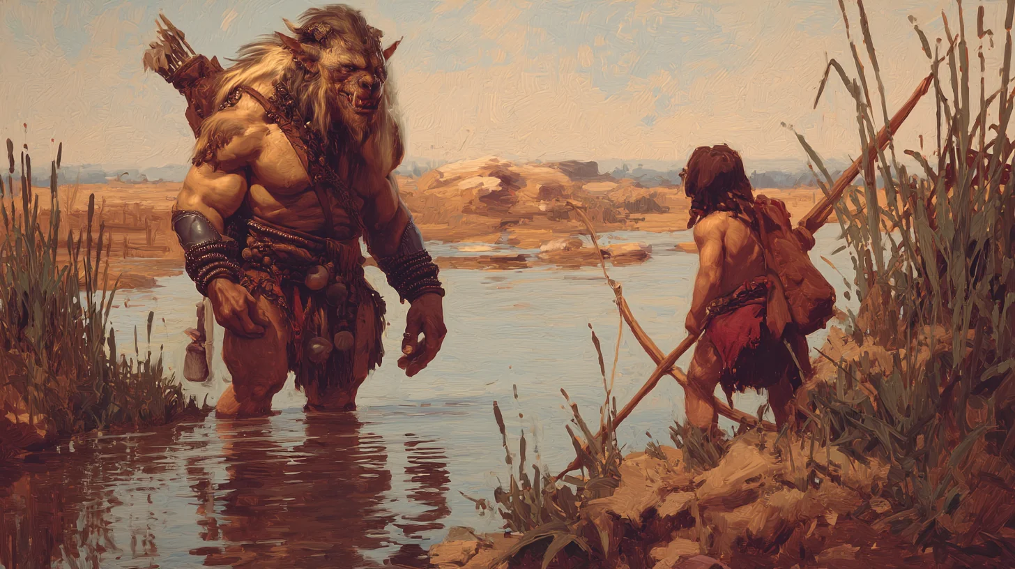 A riverside encounter picture 1 of 1