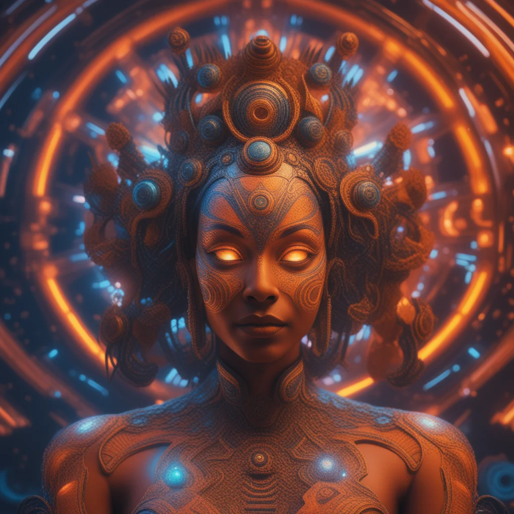 Silent Neon Heart In Blue Haze picture 1 of 1