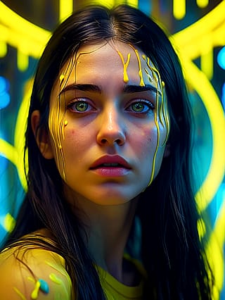 She Shimmers In Liquid Stardust'