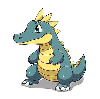 Baby cartoon crocodile'