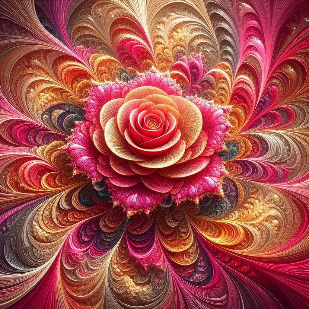 A rose in fractal art picture 1 of 1