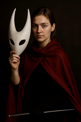 Human Hornet from Silksong'