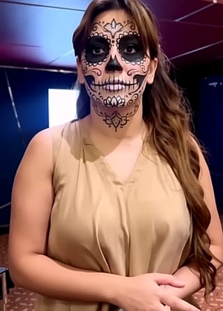 Asked AI to redo my halloween look'