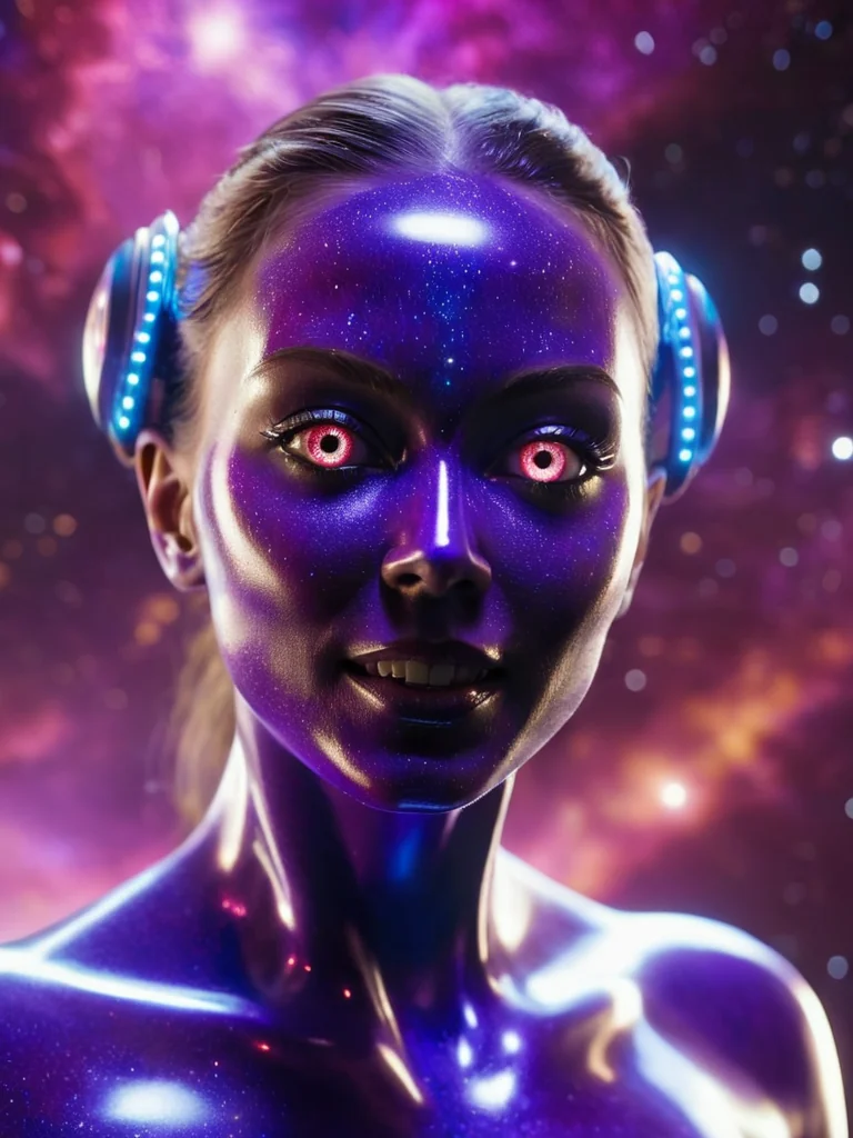 Purple Glimmer In Nebula'S Quiet Gaze picture 1 of 1