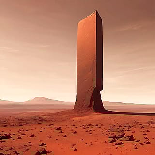 Mars Monolith, John Emmett, 2025'