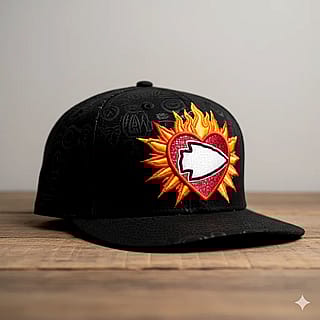 Heart on Fire Snapback — Arrowhead City Heat Edition'