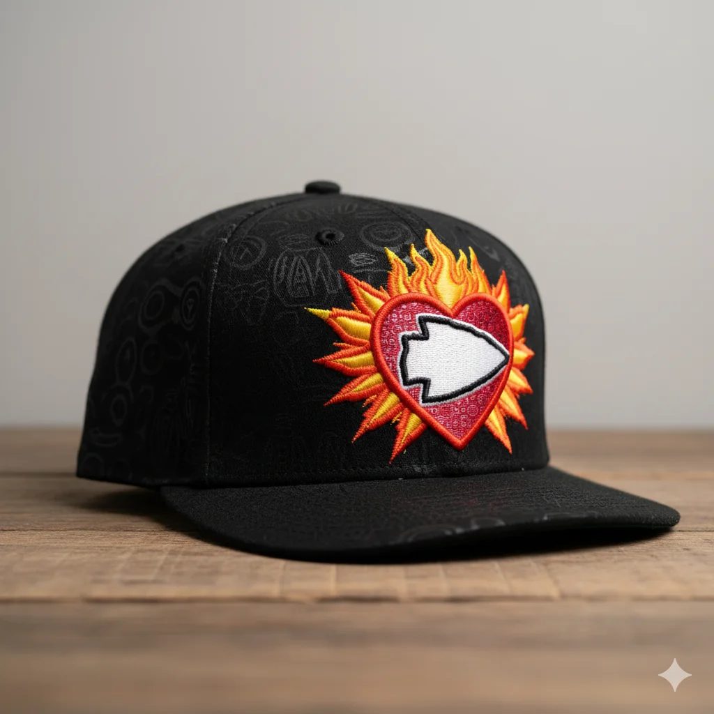 Heart on Fire Snapback — Arrowhead City Heat Edition picture 1 of 1