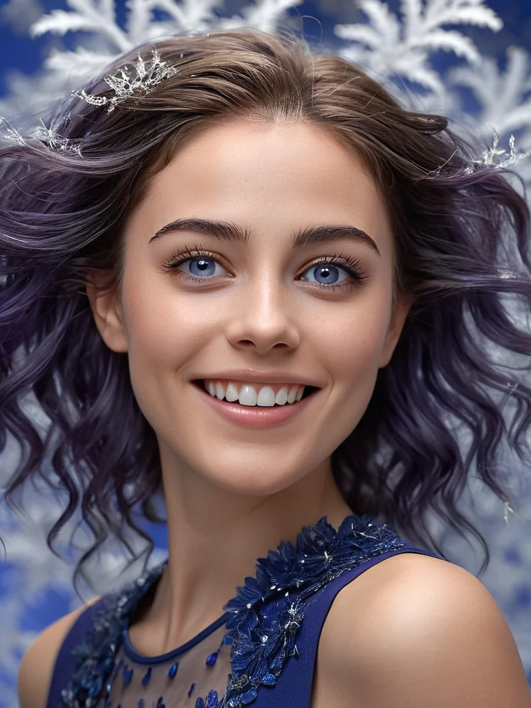 Winter Glow Blue Laughter Rises picture 1 of 1