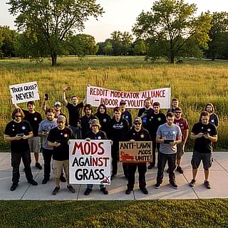 The anti-grass Reddit Moderator revolution.'